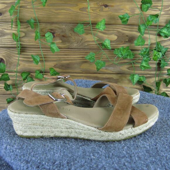 Eric Michael Women's Ankle Strap Brown Leather Sz‎ 40 Medium Gently Used 2025 - Picture 3 of 6